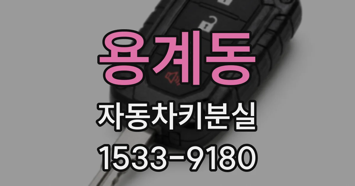 용계동 자동차키분실
