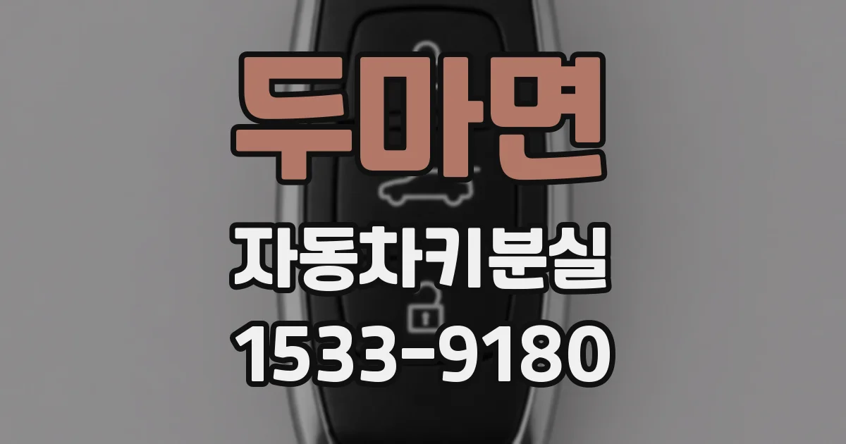 두마면 자동차키분실