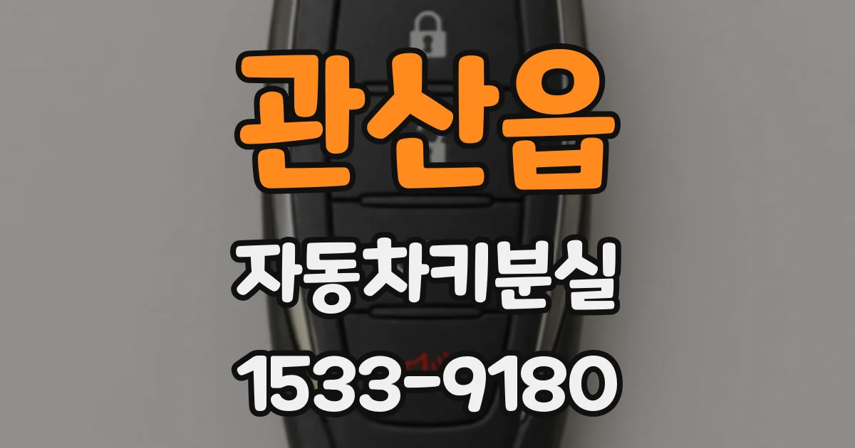 관산읍 자동차키분실