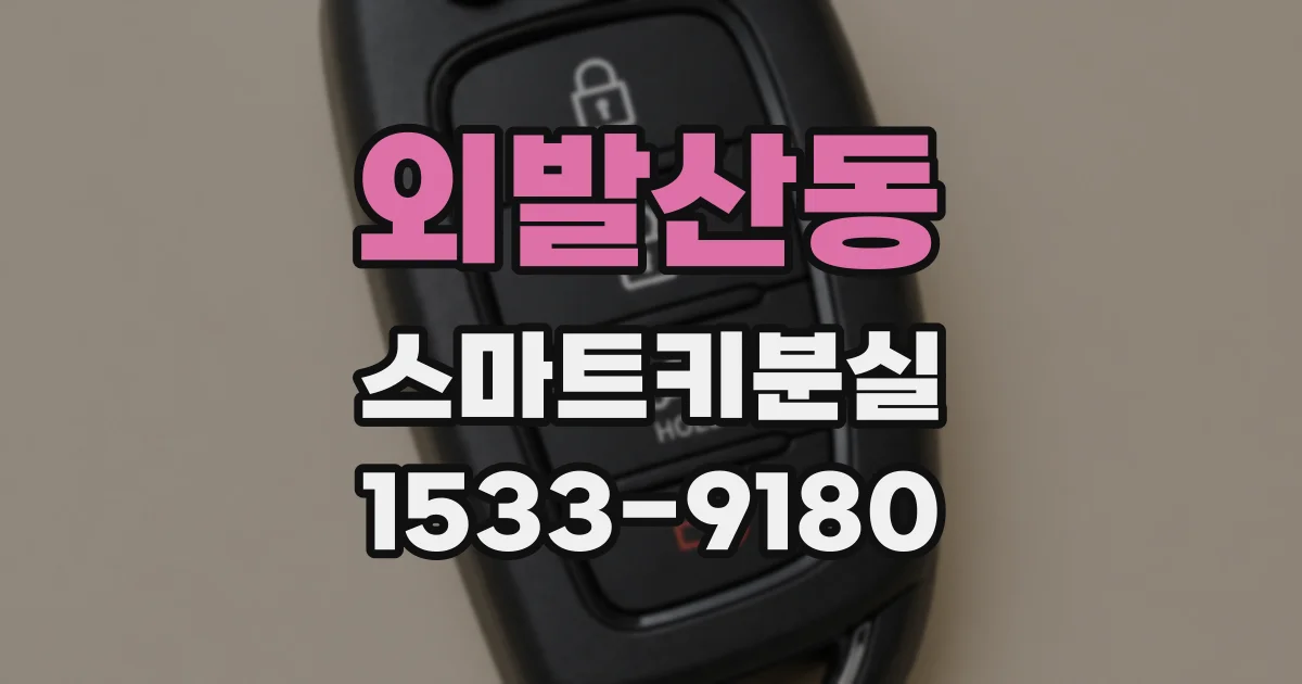 외발산동 스마트키분실