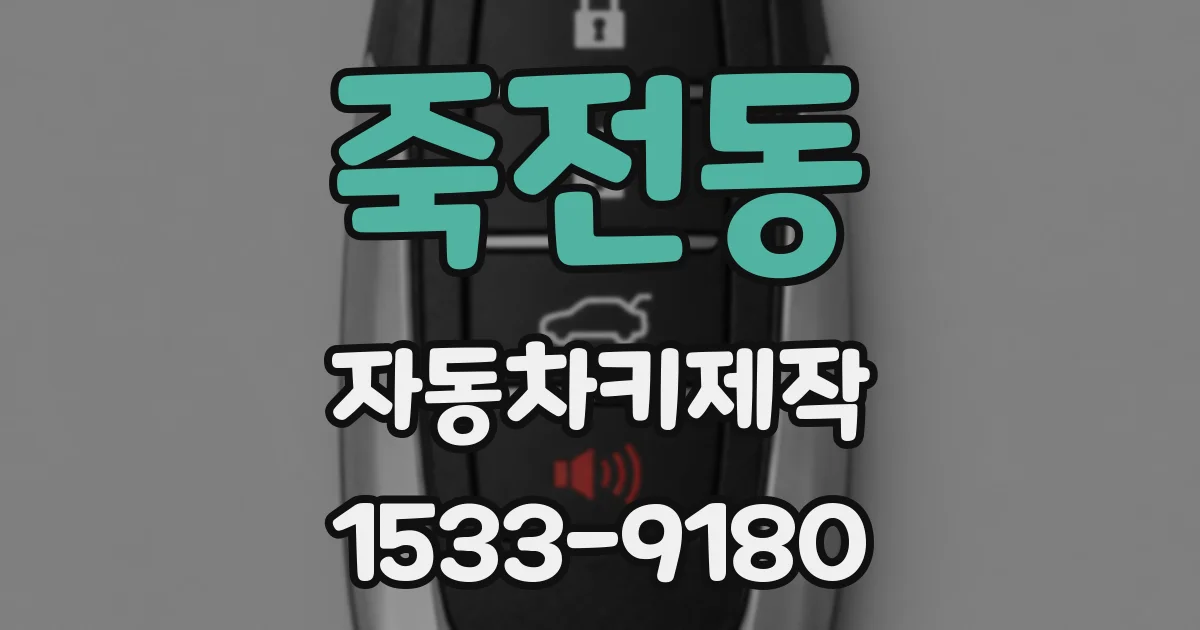 죽전동 자동차키제작