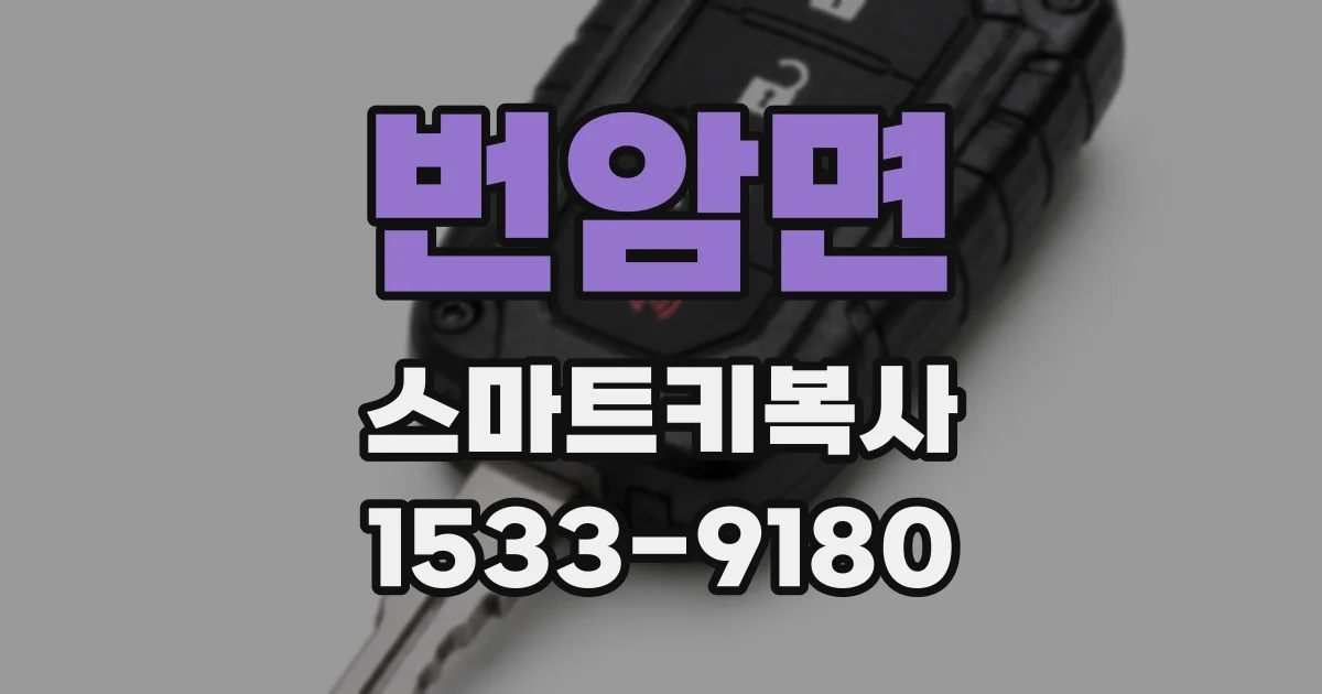 번암면 스마트키복사
