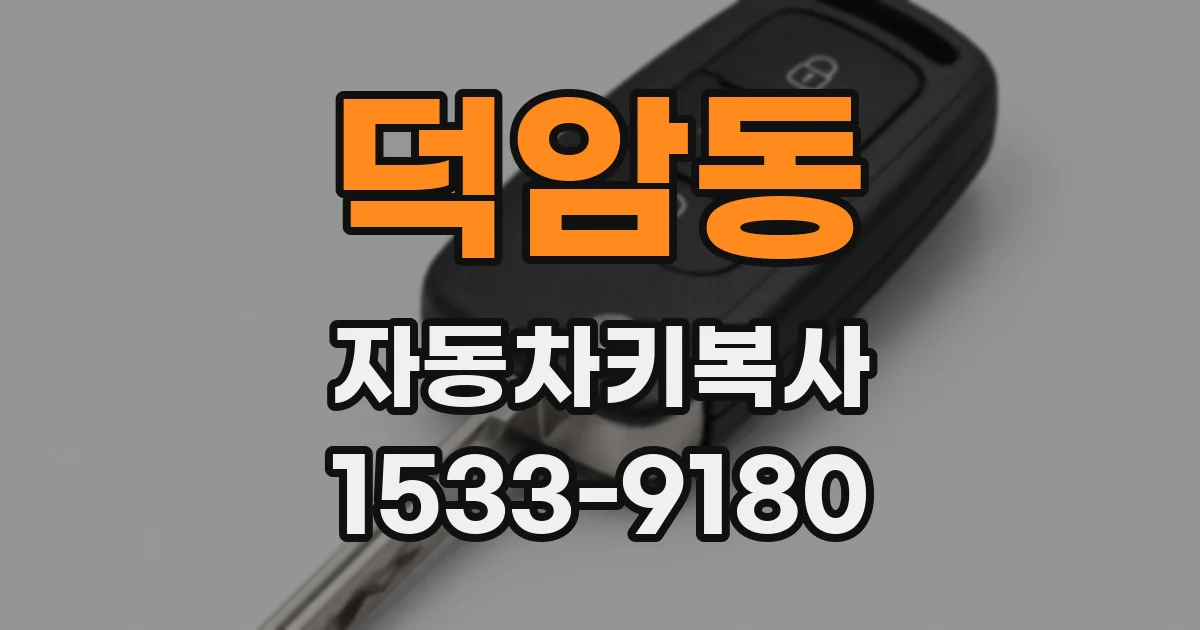 덕암동 자동차키복사