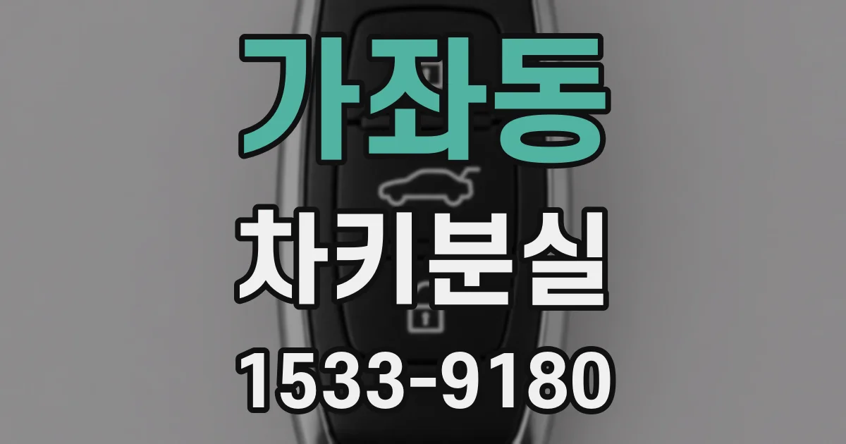 가좌동 차키분실