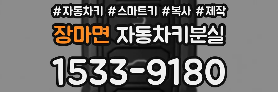 장마면 자동차키분실