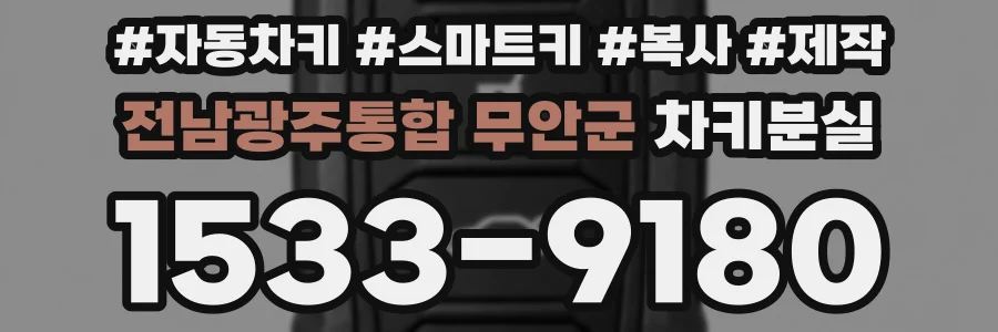 전남광주통합 무안군 차키분실