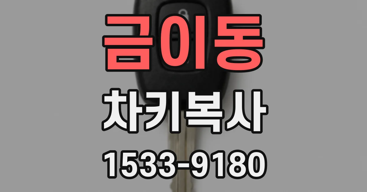 금이동 차키복사