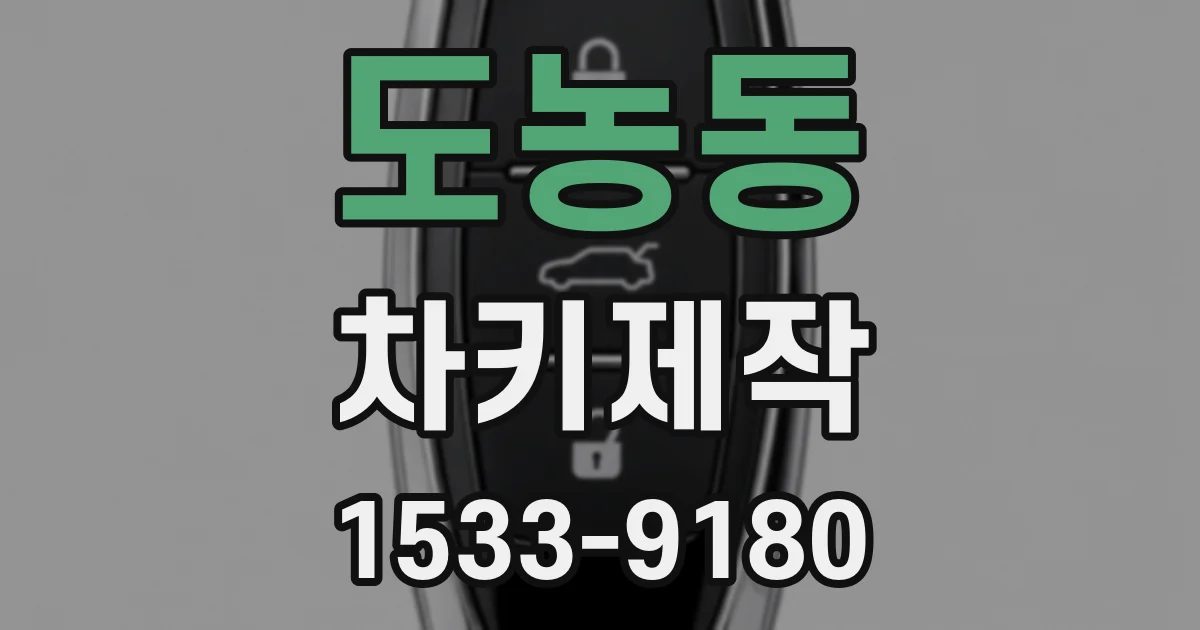 도농동 차키제작