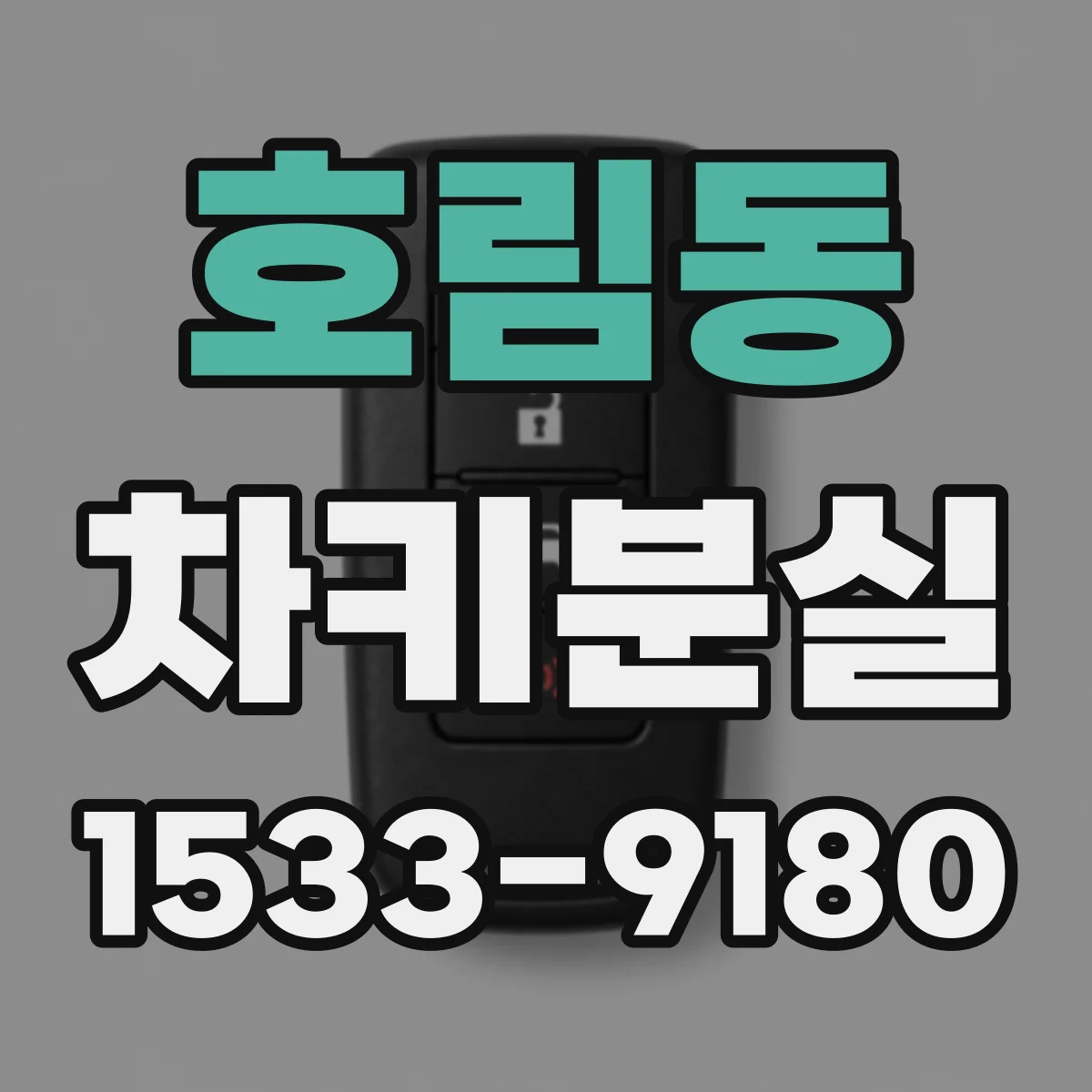 호림동 차키분실