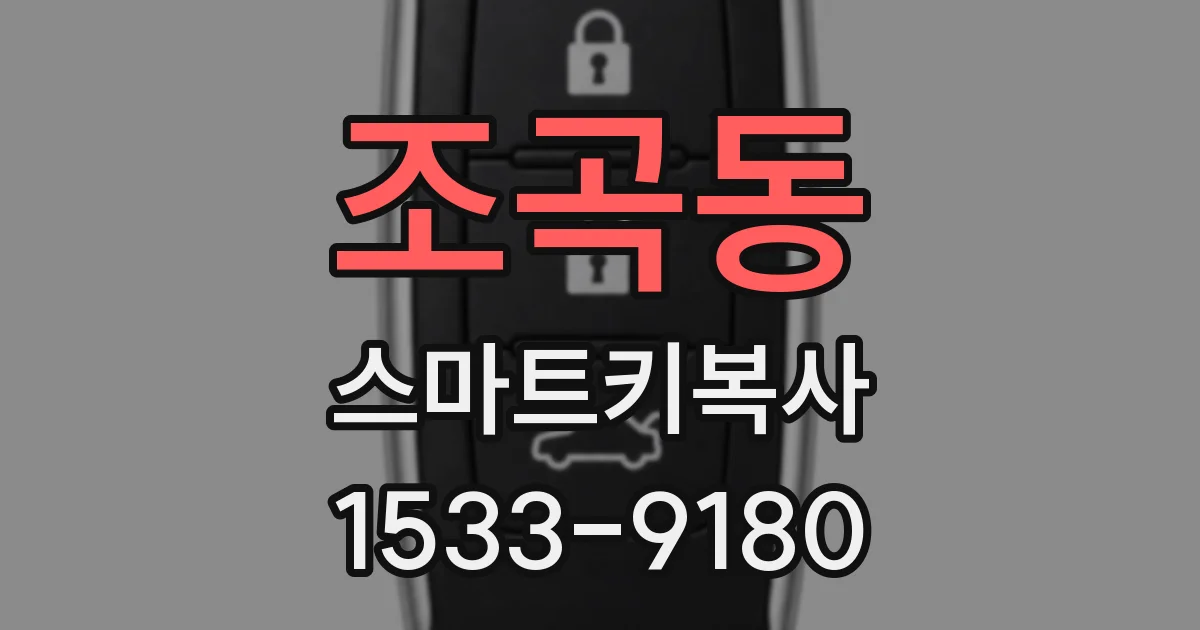 조곡동 스마트키복사