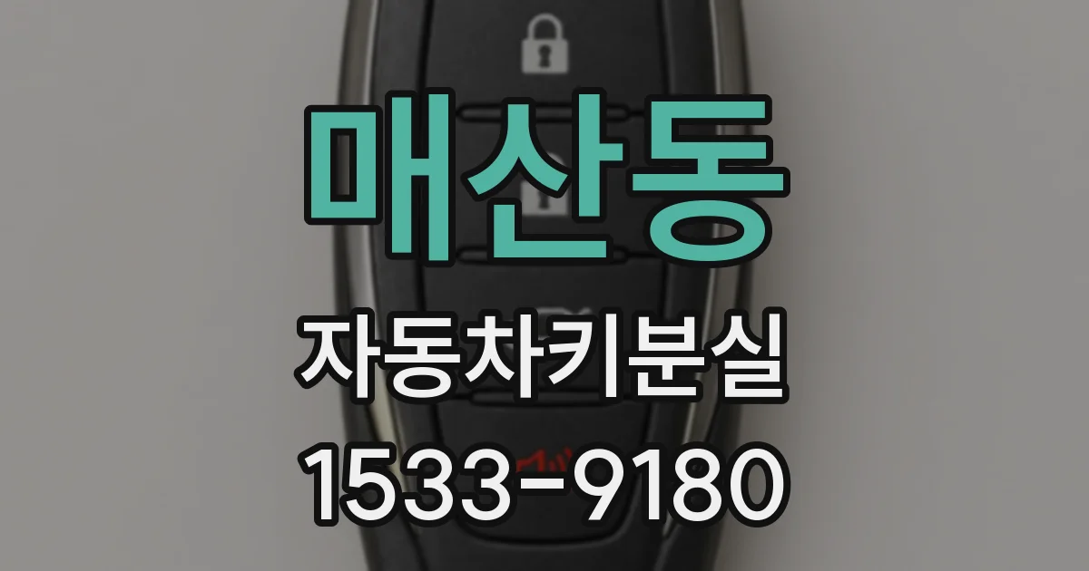 매산동 자동차키분실