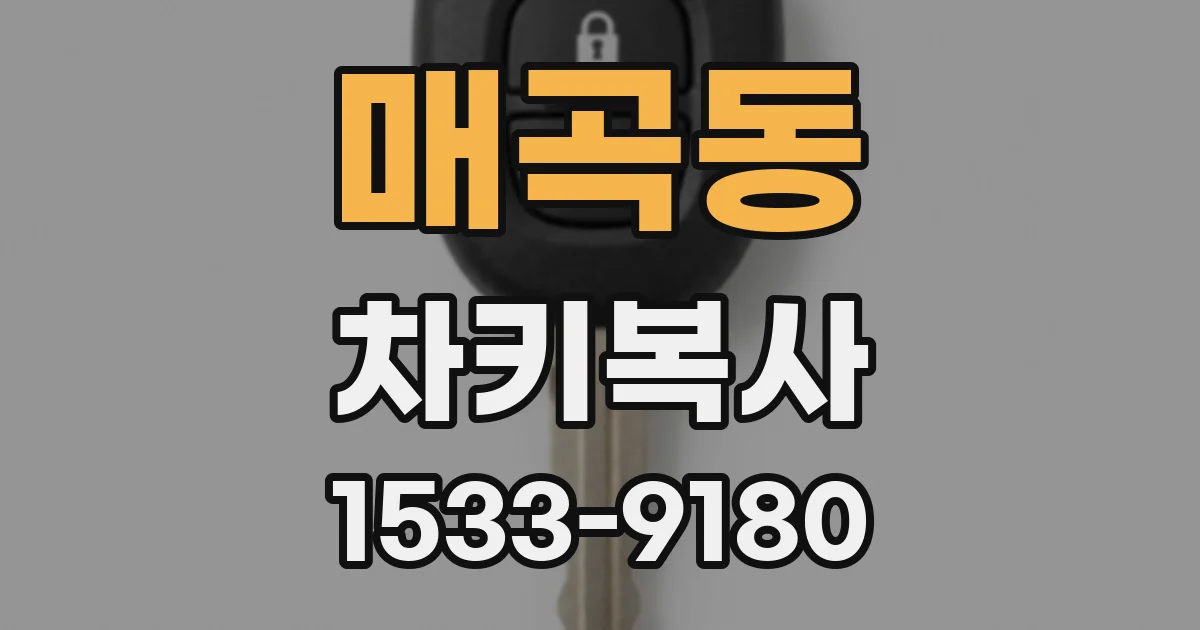 매곡동 차키복사
