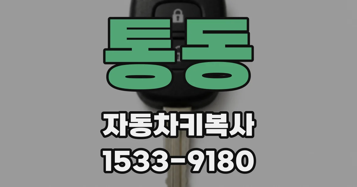 통동 자동차키복사