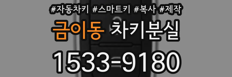 금이동 차키분실