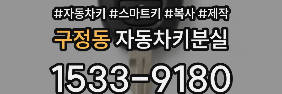 구정동 자동차키분실