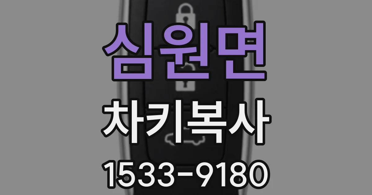 심원면 차키복사
