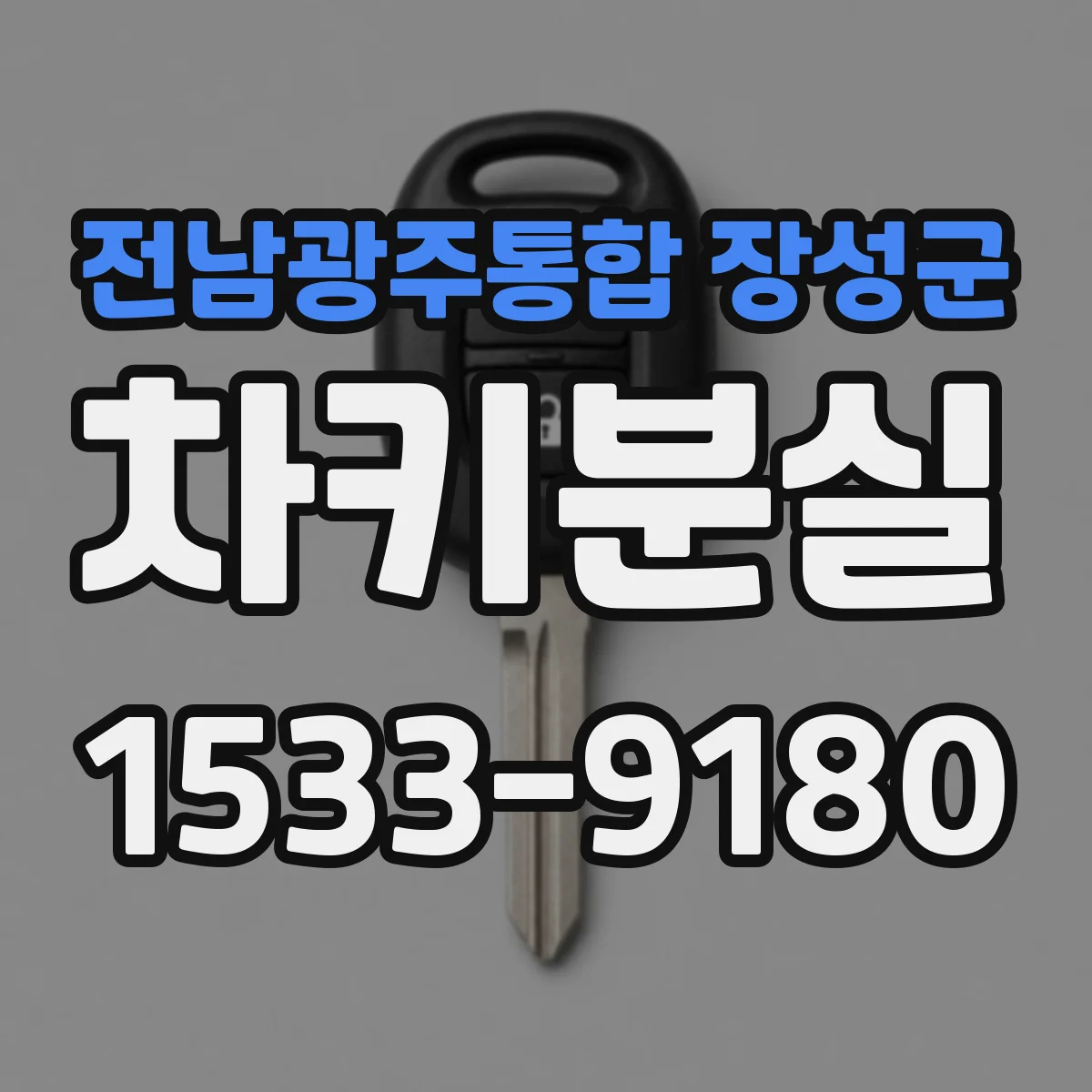 전남광주통합 장성군 차키분실