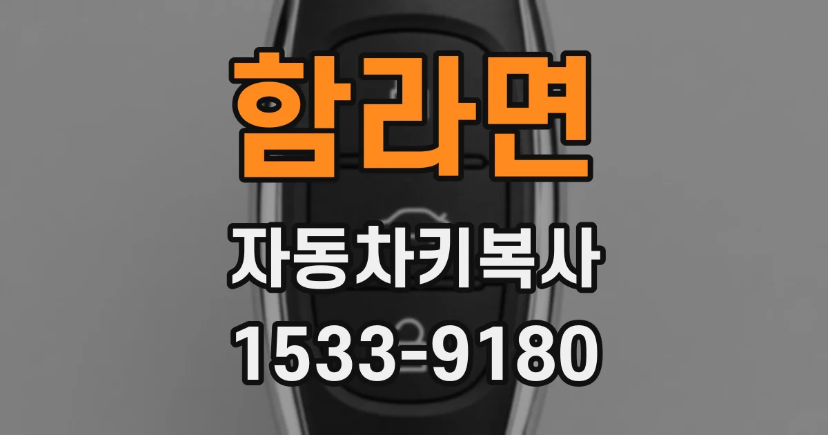 함라면 자동차키복사