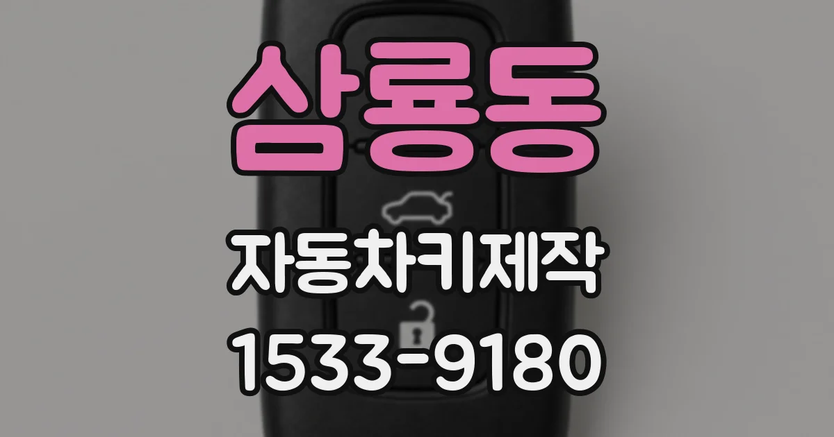 삼룡동 자동차키제작