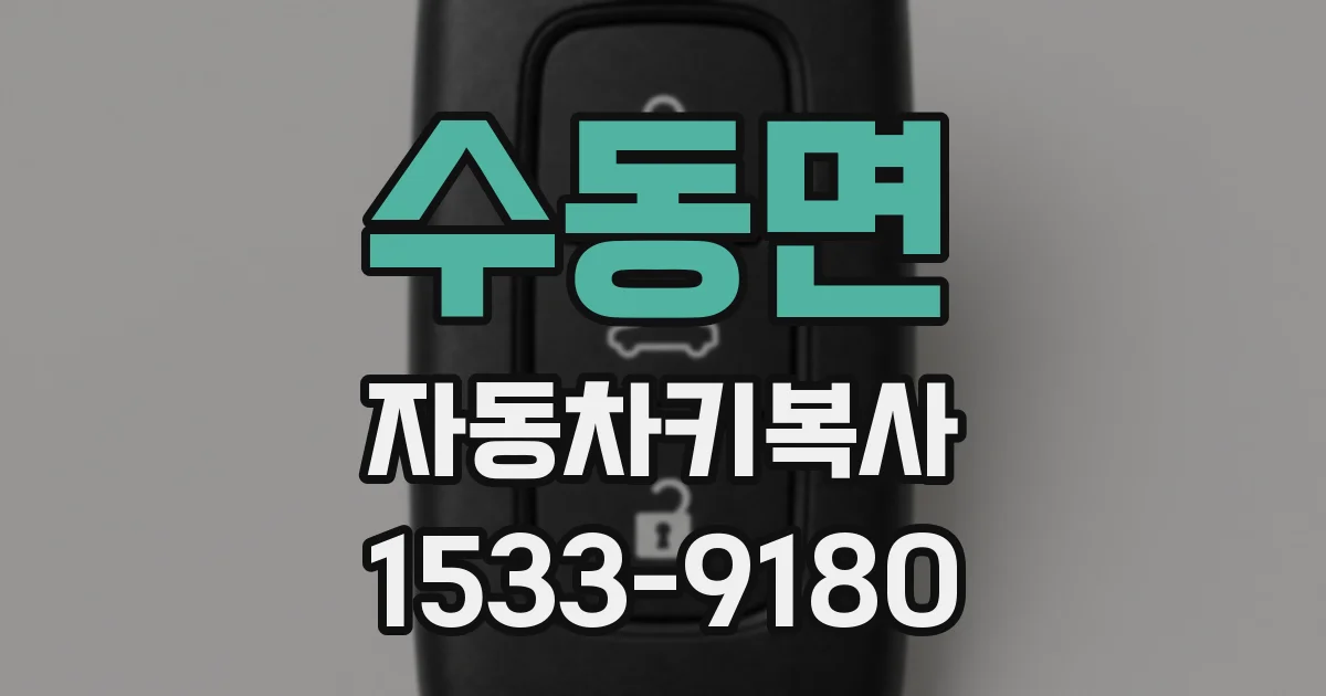 수동면 자동차키복사