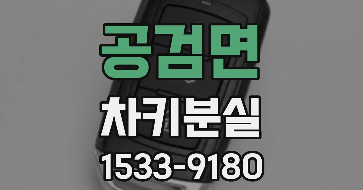 공검면 차키분실