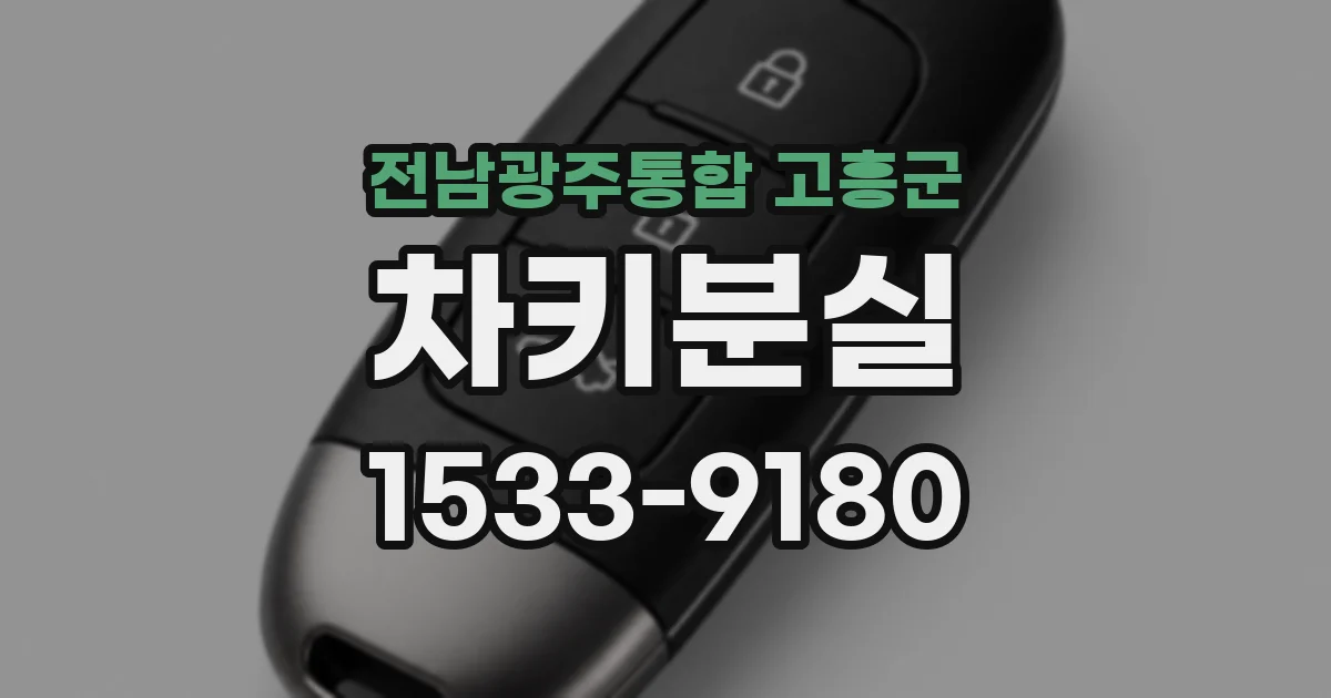 전남광주통합 고흥군 차키분실