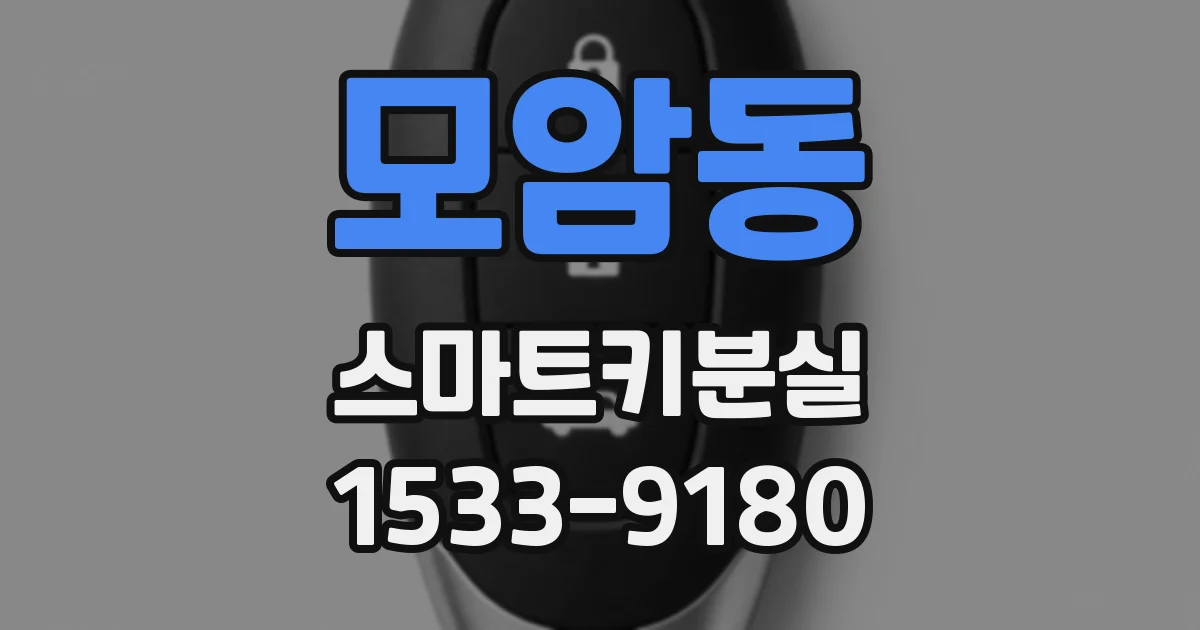 모암동 스마트키분실