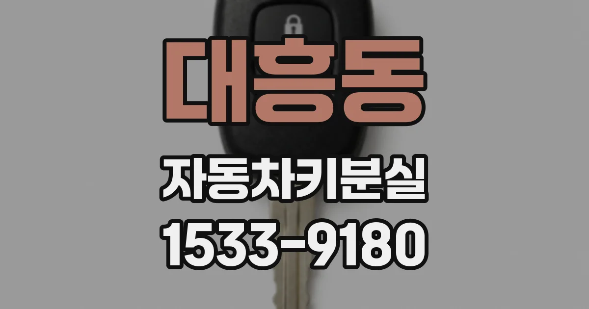 대흥동 자동차키분실