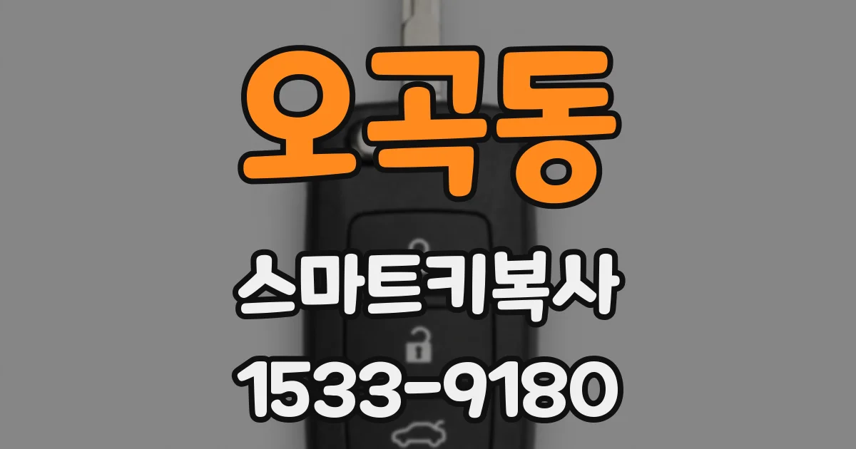 오곡동 스마트키복사
