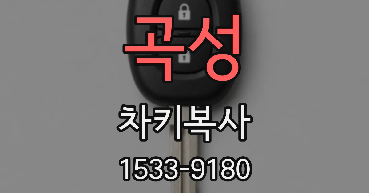 곡성 차키복사