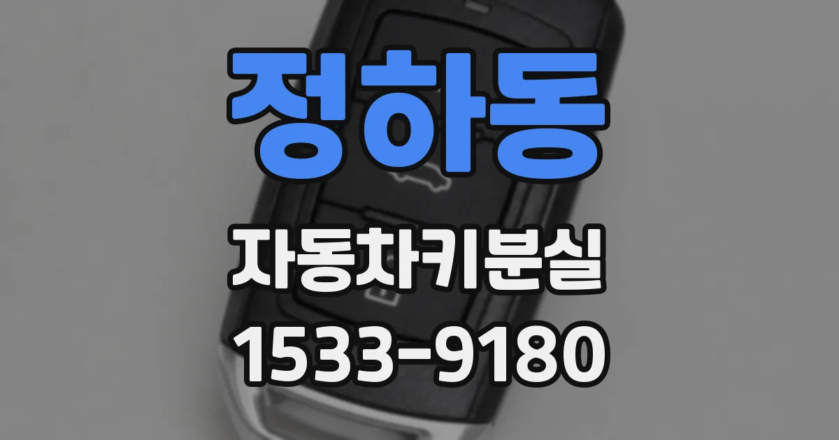 정하동 자동차키분실