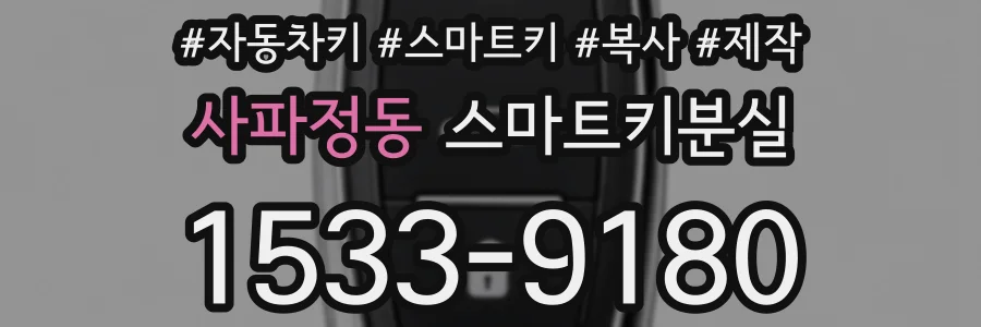사파정동 스마트키분실
