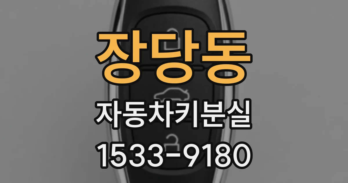 장당동 자동차키분실