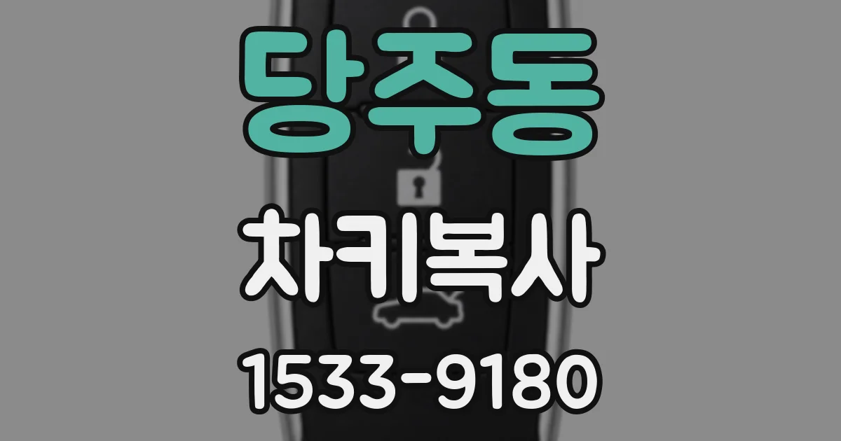 당주동 차키복사