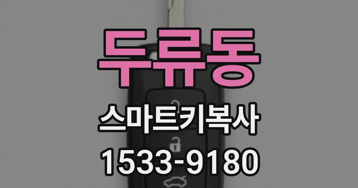 두류동 스마트키복사