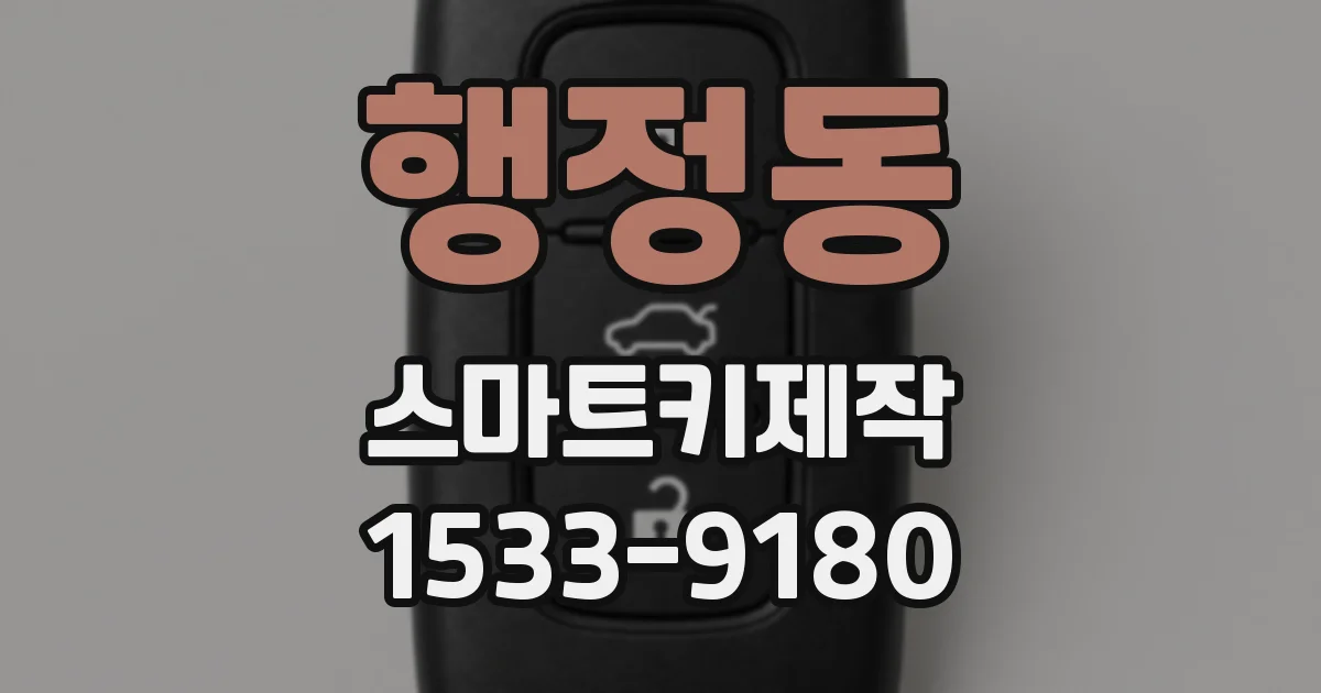 행정동 스마트키제작