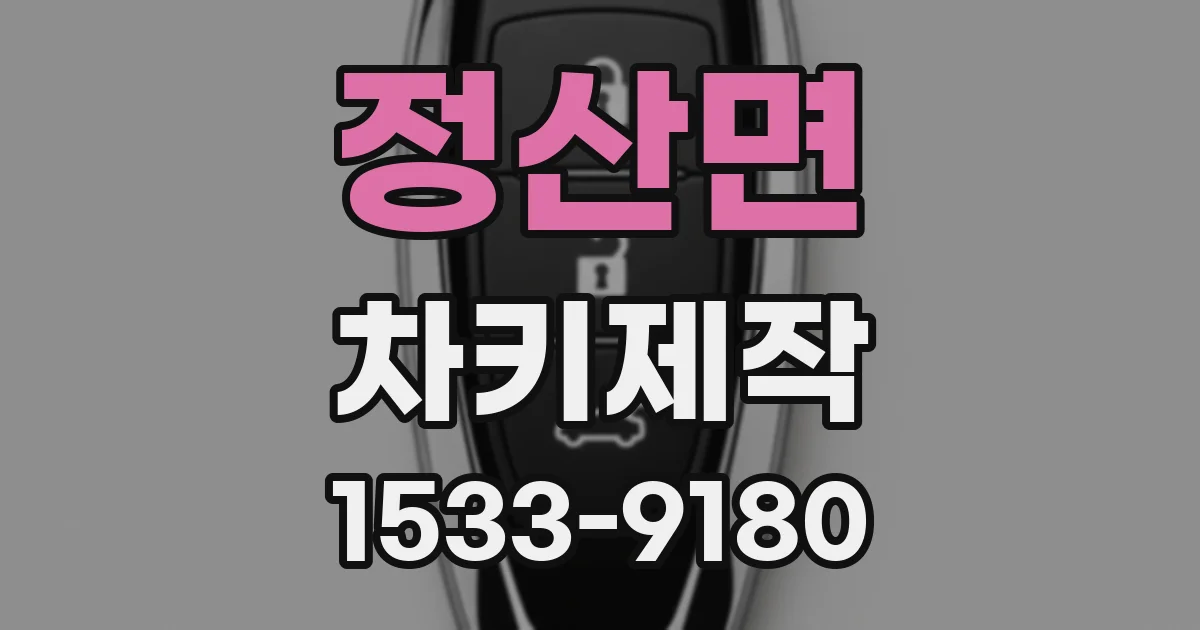 정산면 차키제작