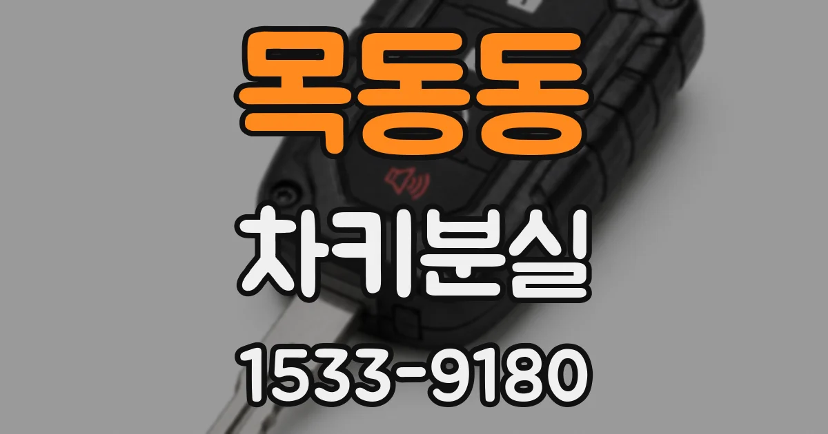목동동 차키분실