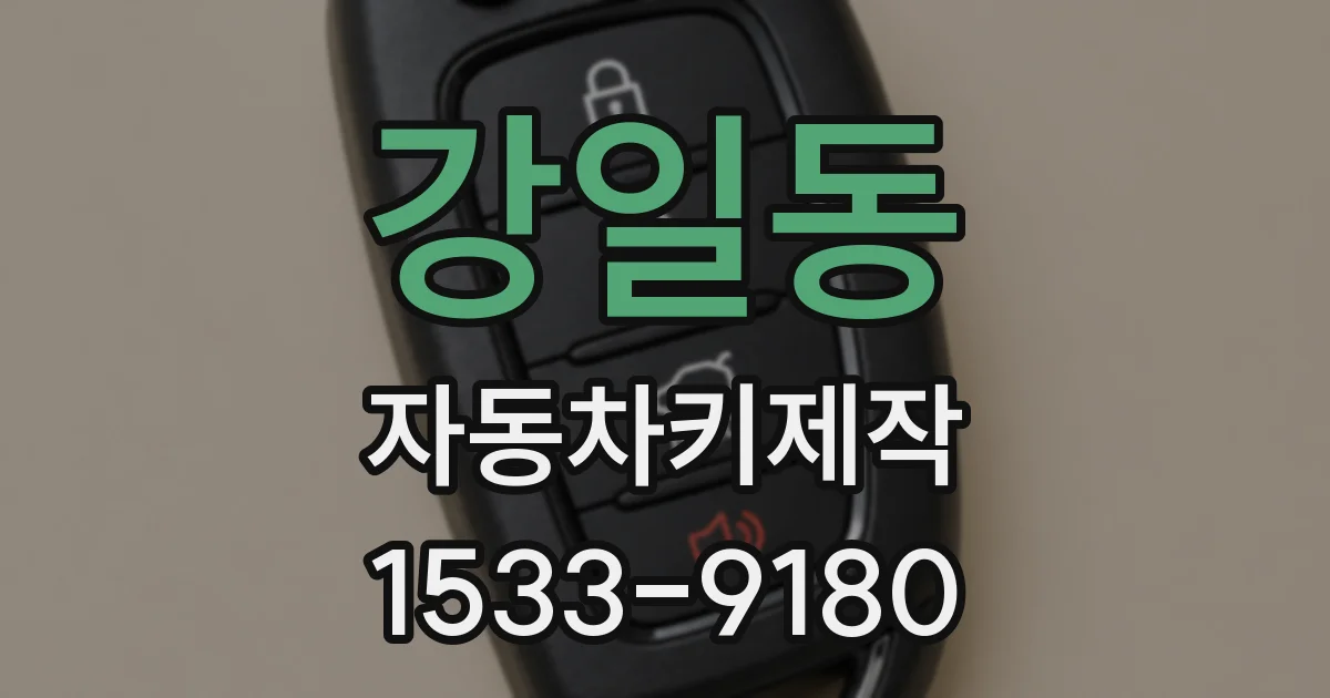 강일동 자동차키제작