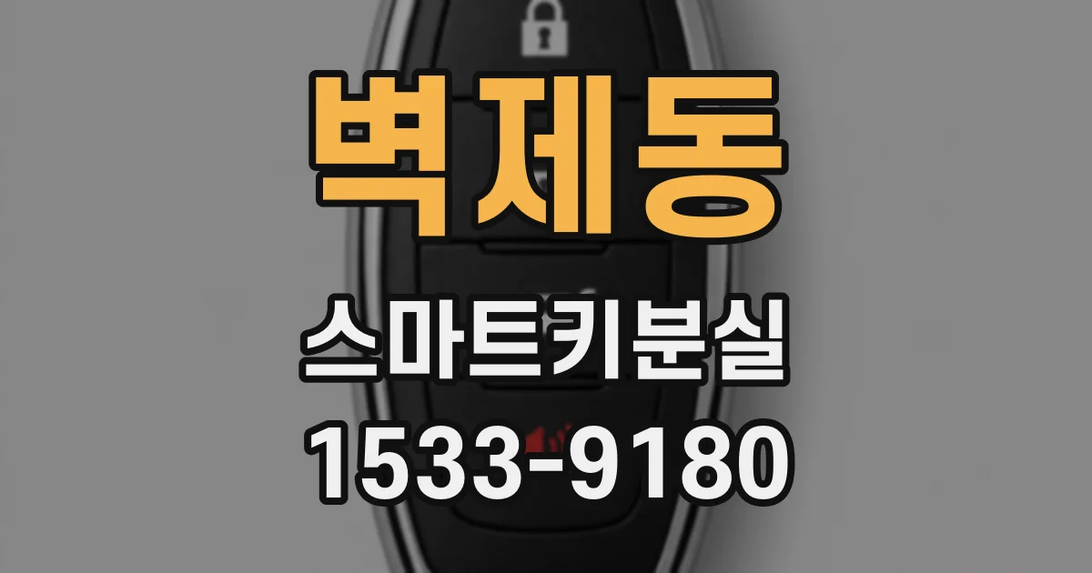 벽제동 스마트키분실