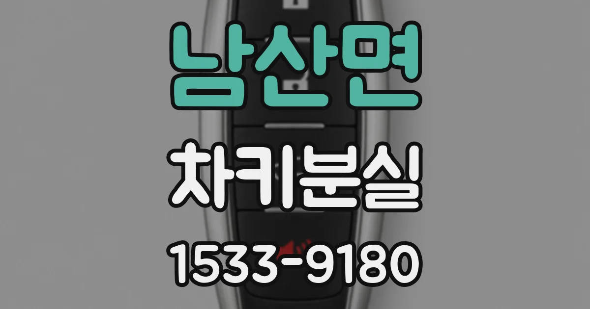 남산면 차키분실