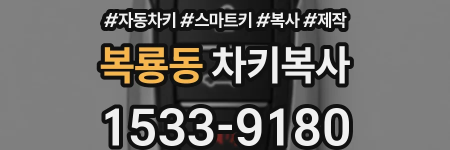 복룡동 차키복사