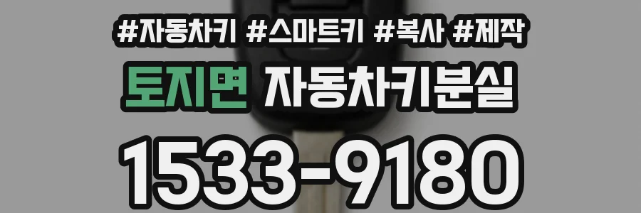토지면 자동차키분실