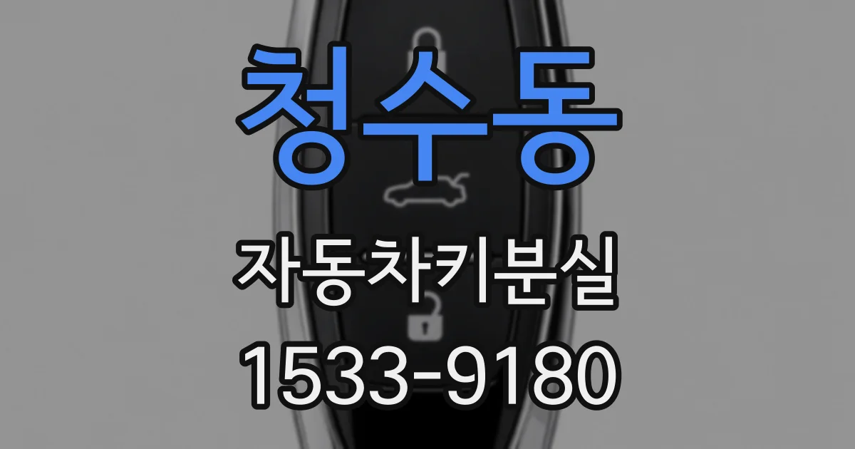 청수동 자동차키분실