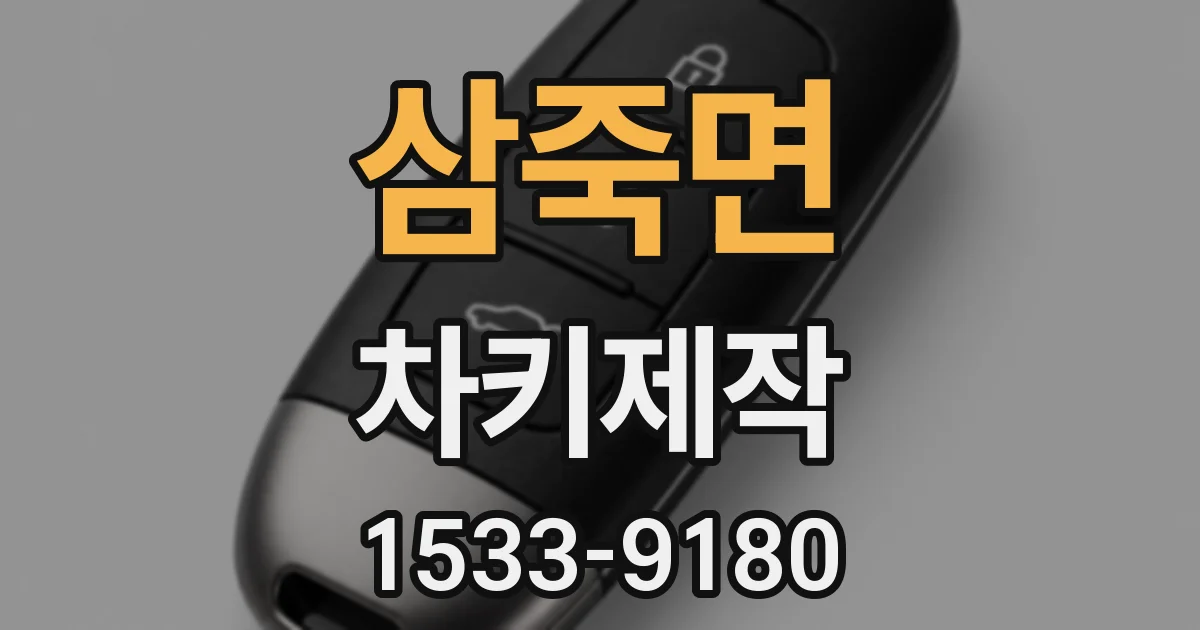 삼죽면 차키제작