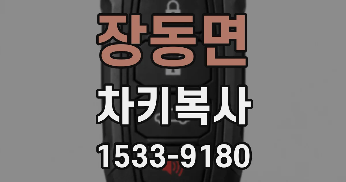 장동면 차키복사
