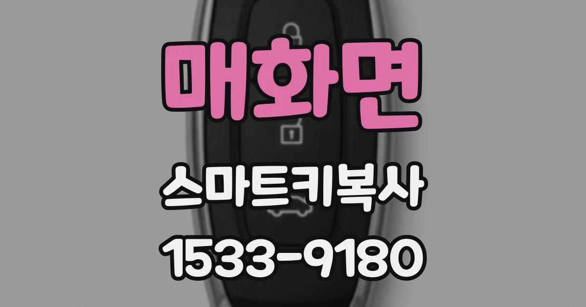 매화면 스마트키복사