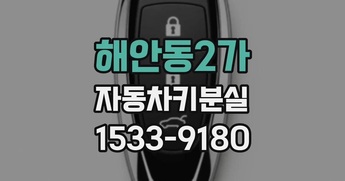 해안동2가 자동차키분실