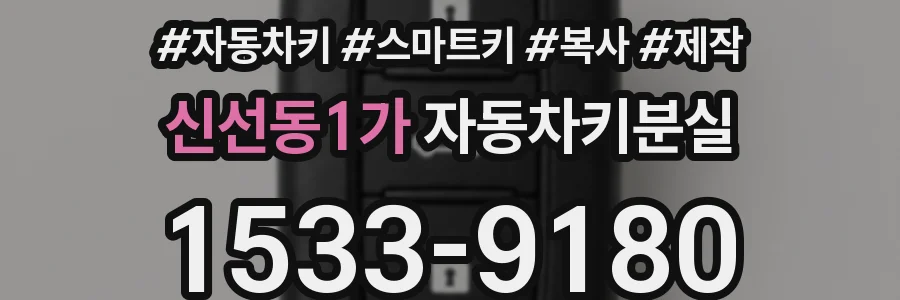 신선동1가 자동차키분실