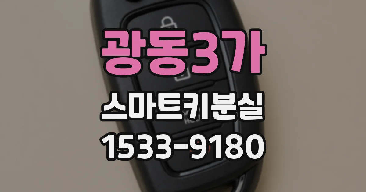 광동3가 스마트키분실